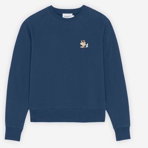 Maison Kitsuné adjusted sweatshirt dressed fox blue